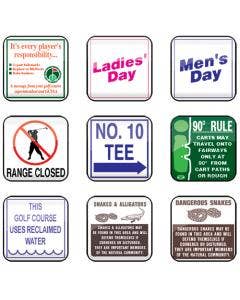 12" x 12" Information Signs